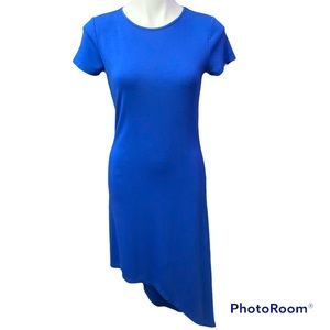 MICHAEL Michael Kors Royal Blue Asymmetrical Hem Dress - Size Small